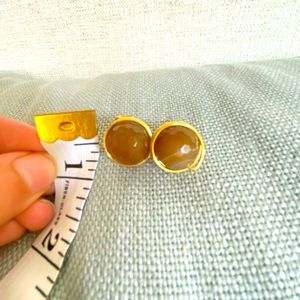 Handmade earring with a crystal bead